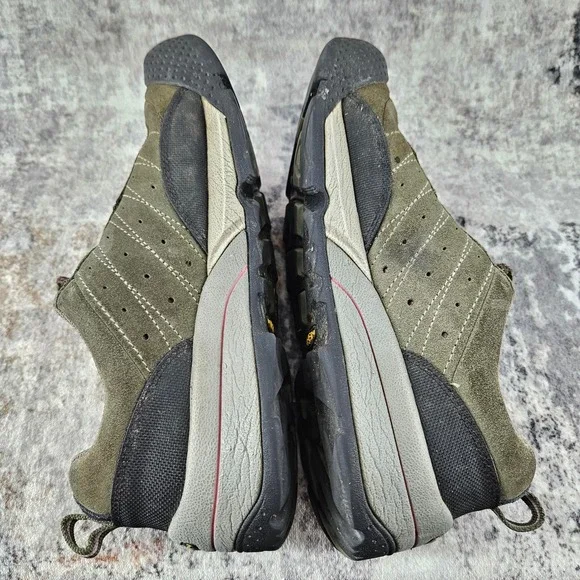 Keen Hiking Trail Shoes Womens 10 Olive Green Suede Lace Up Rubber Toe Rugged - Picture 10 of 16